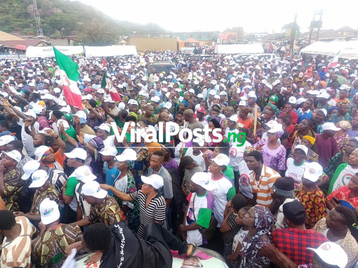 BREAKING: Rain Fails To Stop Massive Turnout As Ikere Rallies Behind Oluyede
