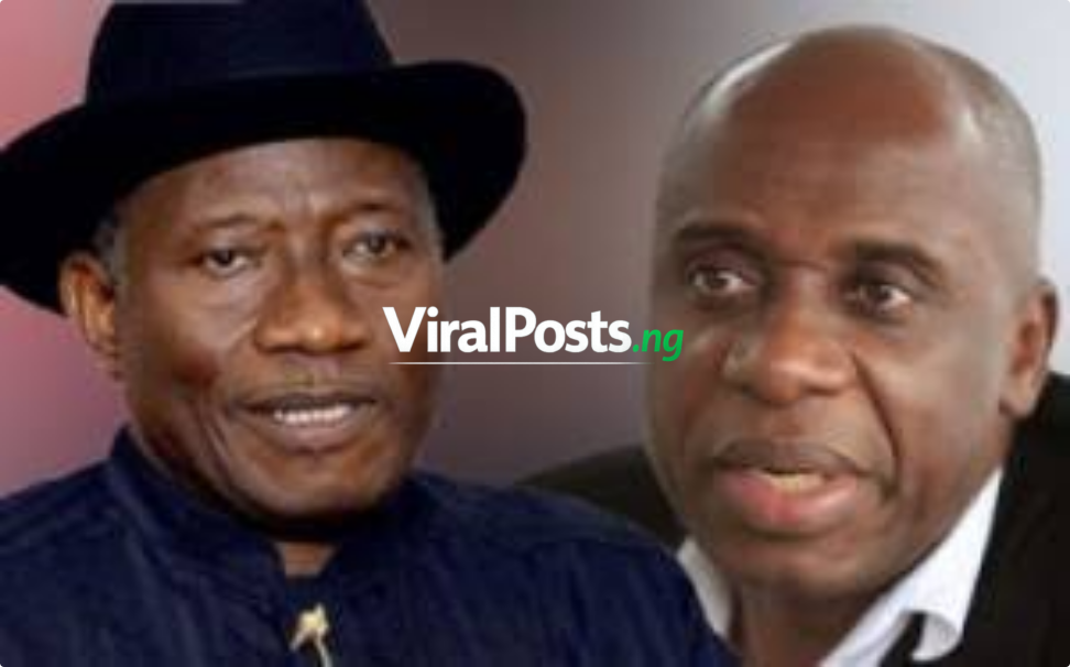 BREAKING: For Us in the South-South, Goodluck Jonathan is Our ‘god’, So I Will Not Talk About Him – Amaechi