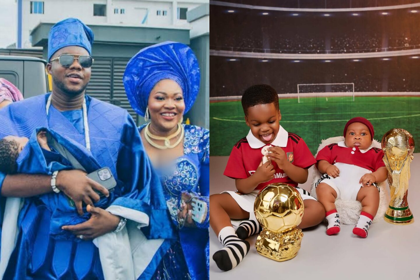 Cute Abiola Shares Emotional Message as His Son Turns Three Months