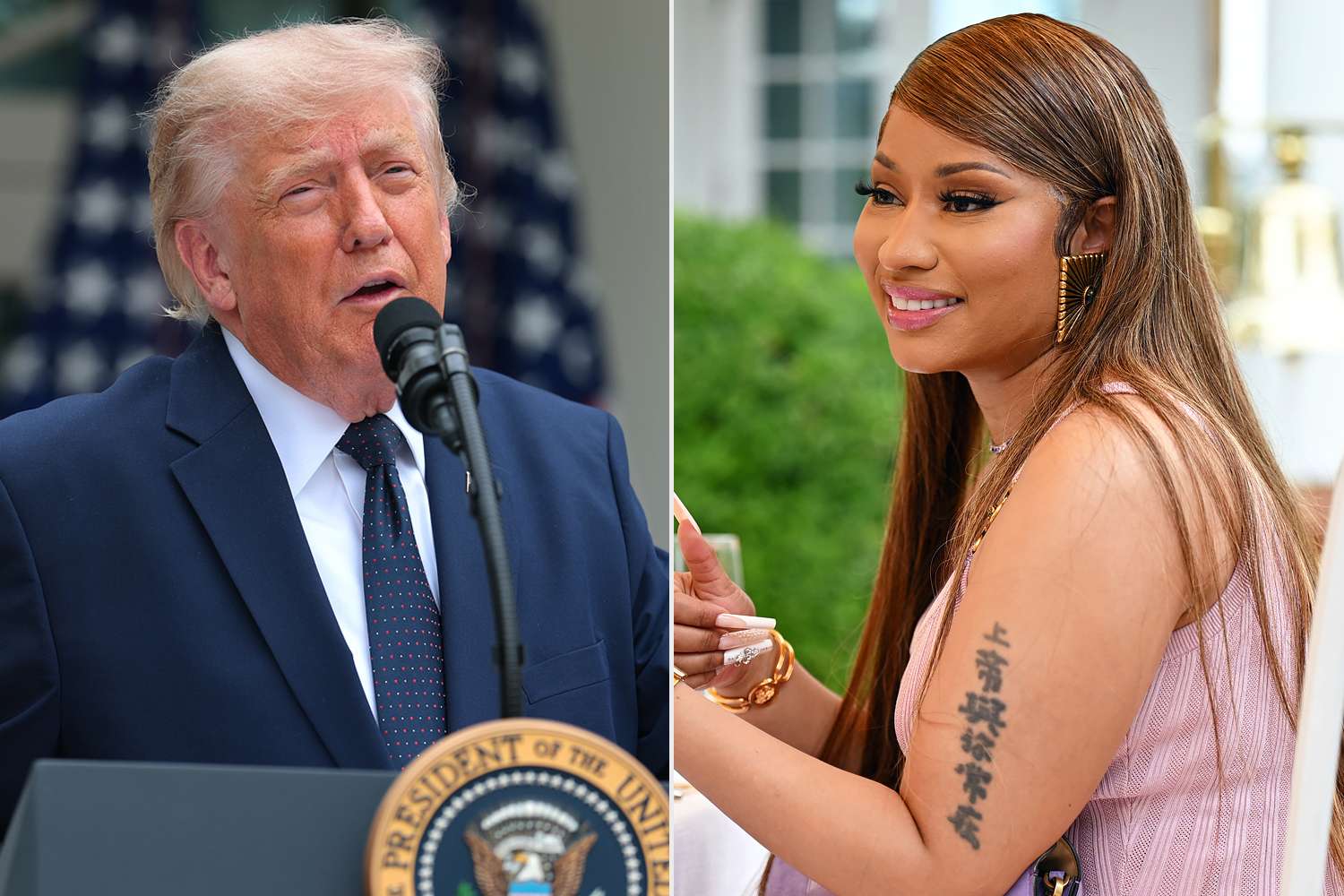 Trump Says ‘Nicki Minaj Is So Hot’ During White House Event