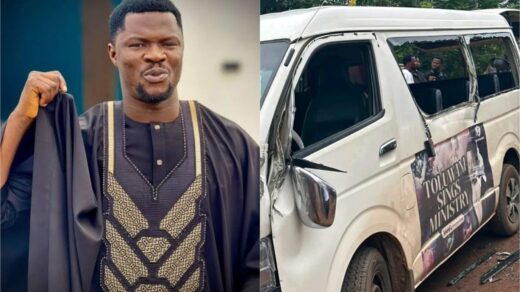 Nigerian Singer Toluwanisings Escapes Death in Ghastly Car Accident