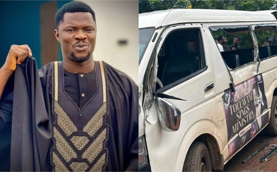 Nigerian Singer Toluwanisings Escapes Death in Ghastly Car Accident